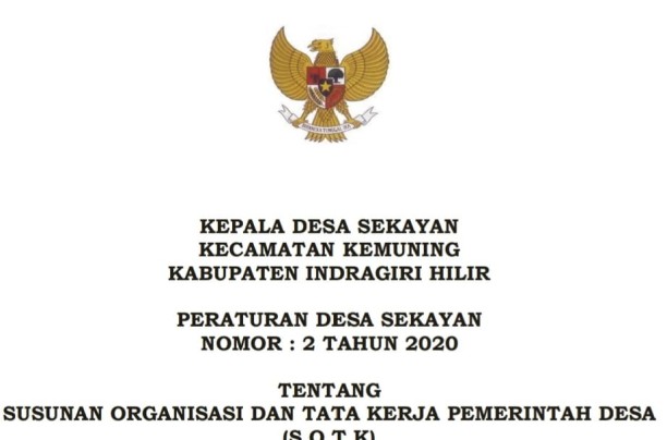 PERDES NO 2 TAHUN 2020