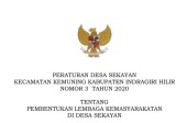 PERDES NOMOR 3 TAHUN 2020